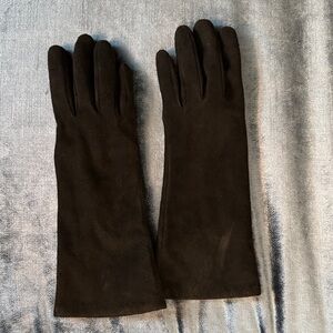 Coach suede long gloves, cashmere lining 6.5